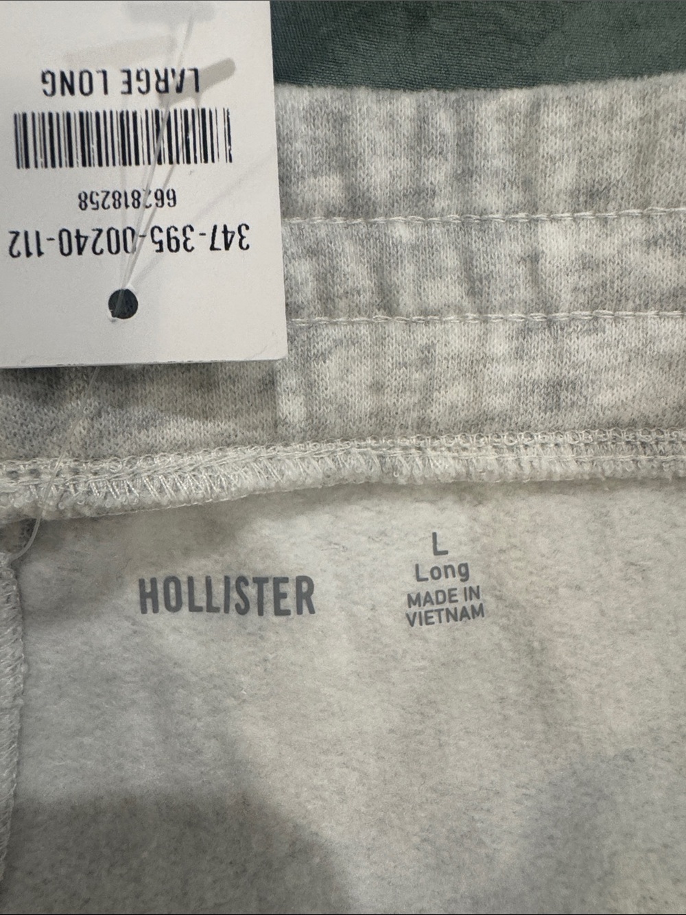 Hollister Light Gray Wide-Leg Sweatpants - Picture 2 of 3